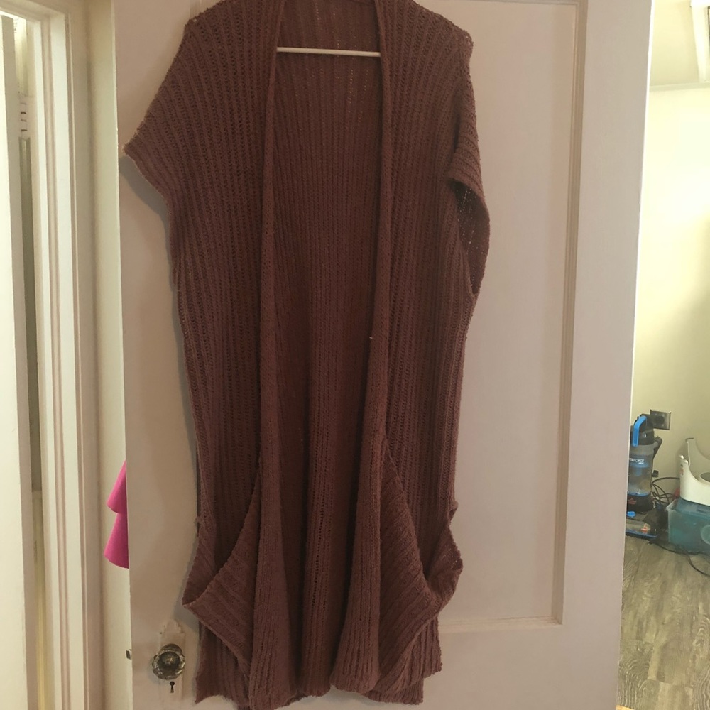 Free people drippy pocket sweater shawl